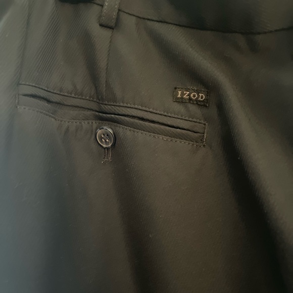 Mens Navy Izod slacks. 40x30. 💯 polyester. Excellent condition - Picture 3 of 4